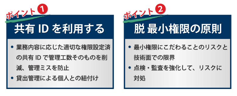 特権ID管理のポイントはたった2つ