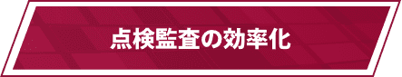 点検監査の効率化